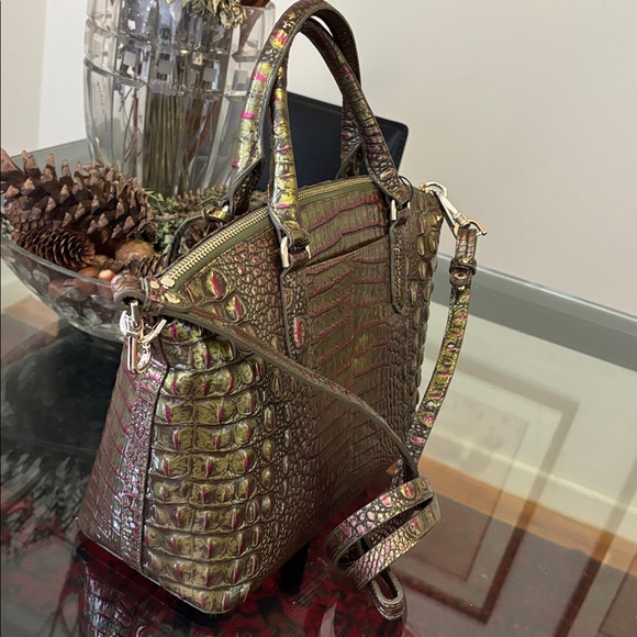 Brahmin Duxbury Satchel iridescent Handbag/Crossbody NWT - Picture 7 of 11